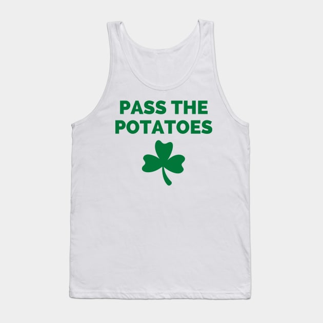 Funny Irish Gift Saint Patrick's Day Ireland Potato Design Tank Top by InnerMagic